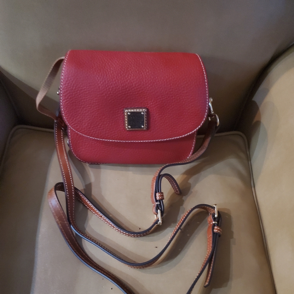 Dooney Bourke Red leather mini cross body purse